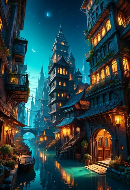 4k wallpaper, full realistic, extremely detailed, best quality, realistic, high resolution, 64k,  surreal concept art, low angle, fantasy night atmosphere, very aesthetic shadows, realistic legendary majestic, vivd-colorful, floating city,  <lora:Dreamyvibes artstyle SDXL - Trigger with dreamyvibes artstyle:0.6> <lora:filmicVibesXL_v1.1:0.8>, <lora:ral-anmwrlds-sdxl:0.15>, <lora:d3t41l3dXLP:0.35> , <lora:dvr-stnd:0.4>,  <lora:sdxl_offset_example_v10:0.45>
