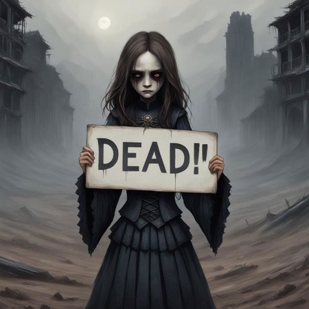 (((Ultra detailed, Megapixel)))
1girl, (((holding out a sign with a text "DEAD*URL"))), by charlie bowater and dan mumford and trevor Brown, hands, terror, gloomy, dark, blank face, no face, wasteland background, no mouth, no eyes, long hair