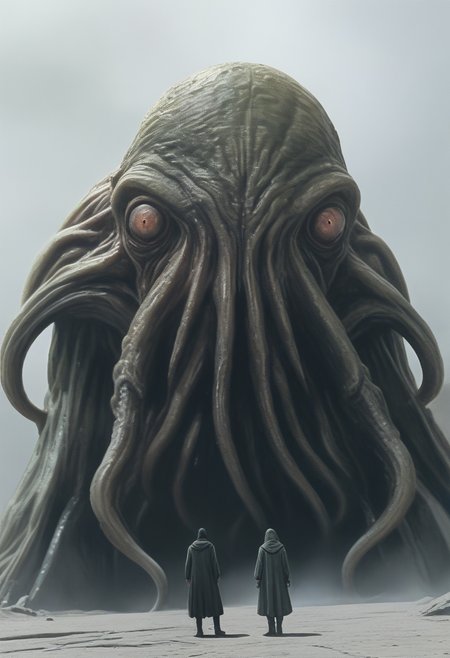 DnD_Grainyboyz, grainy, noise, Dark cyberpunk artwork, Extremely hyper realistic detailed cthulhu,
 <lora:tbh386-sdxl:0.55> 
 <lora:setzstyle7:0.85>
 <lora:add-detail-xl:1.05>