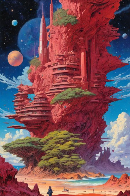 Landscape,Landscape creator,Doorto other world,  Dunes of pulsing synth-coral cloud cities built on vaporized ruby,  constellations rearranging into DNA helixes, Colonies of moss writing luminous equations across surfaces, pollen storms rewriting DNA seasonally, pyroclastic winds carrying fossilized screams, Art painting by Jeff Koons and Masamune Shirow , ,,
<lora:extremely_detailed:0.7> extremely detailed ,
<lora:add-detail-xl:0.7>,
 <lora:softdigital2x2:0.15>,
 <lora:EpicF4nta5yXL:0.3>,, Magic realism painting art style, surreal compositions, vibrant colors, blurs the line between reality and fantasy
