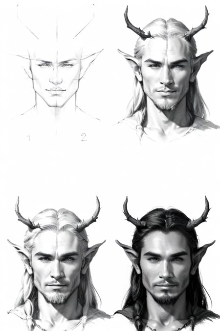 <lora:How_to_draw_step_by_step_2:1> howtodraw, greyscale sketch, 4 steps, handsome druid, detailed
 <lora:add-detail-xl:1>