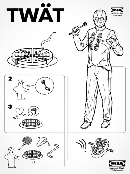Waffles,  <lora:ikea_instructions_xl_v1_5:1>, #twat