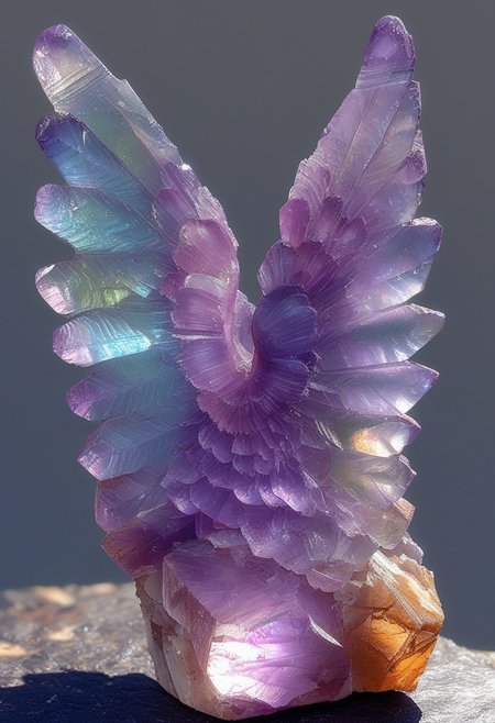 fluorite mineral, flu0rite, iridiscent, easynegative, angel, angel wings,
