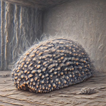 Dark Fantasy page, Inside a crypt. sluggirl,  undead, twitching, writhing. Walls made of flesh. Painting. Monster Manual. s34slug, 
zombie slug hybrid man monster.