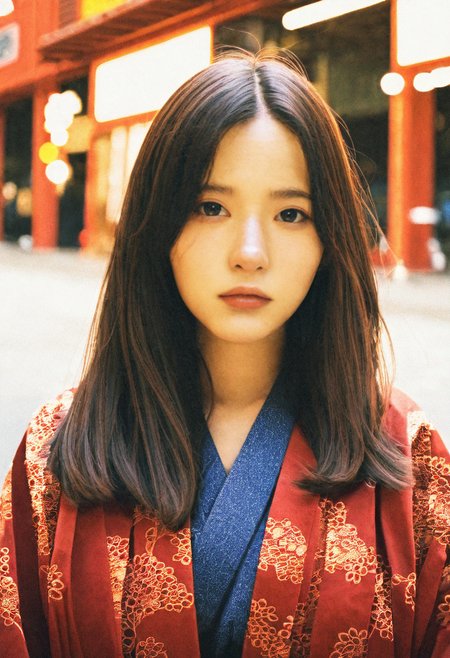 (masterpiece,best quality,highres,absurdres:1),a woman, black hair, looking at viewer, solo, realistic, film grain, film photography, photo, photorealistic, upper body, black eyes, lips, nose,kimono,Tokyo street background,Real World Location
<lora:spo_sdxl_10ep_4k-data_lora_webui:0.7>  <lora:Film Photography-NOOB-V1:0.6> <lora:noob-skin texture-V1.1:0.6>,