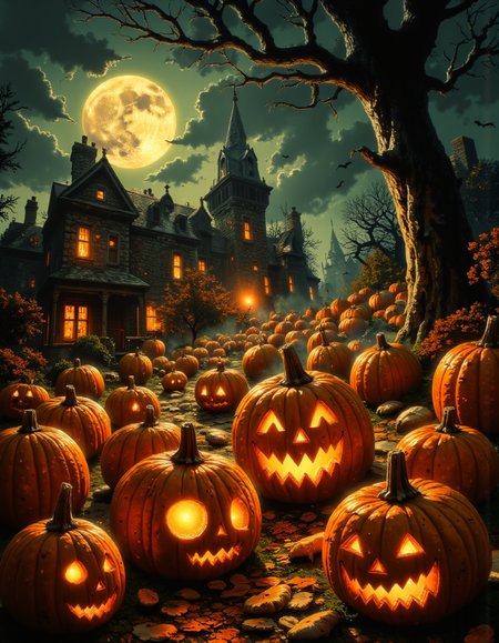 pumpkin sickness, pumpkin world, pumpkin people, dramatic, cinematic, movie, Halloween,<lora:Spooky_Horror:1> <lora:aidmaImageUpgrader:1>