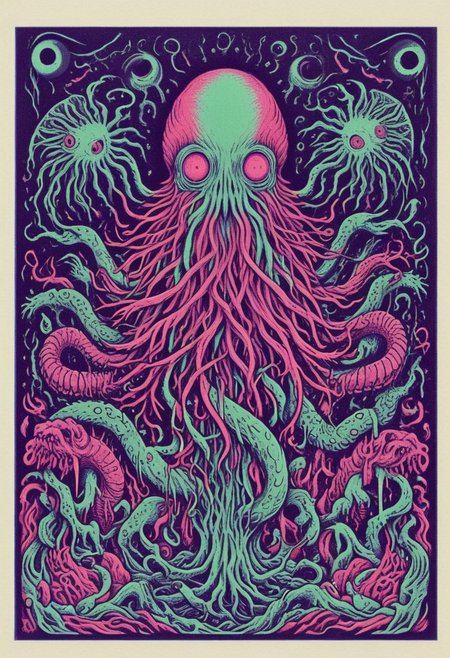 score_9, score_8_up, score_7_up, score_6_up, three_color_engraving, easynegative, cthulhu, neonnightmare, tentacle, cosmic horror, BREAK, background: (simple background)