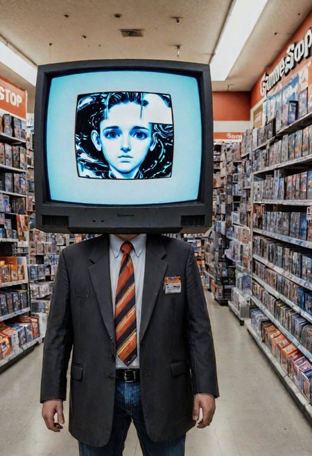 They walk and in hand through GameStop, each face dissolved into the next as if a portal into the 1990s nostalgic dawn, if for but a moment