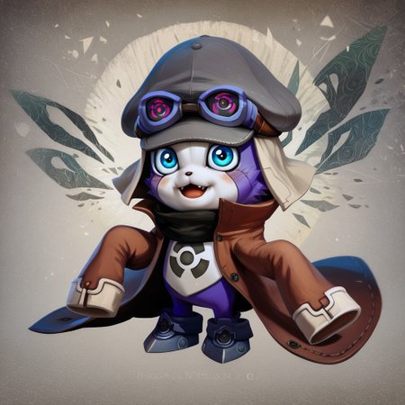 digimon offmon wearing longsleeve, hat, googles, metal tendrils coming from his back, concept art, digital art, realistic,, verybadimagenegative_v1.3, zPDXL3, poster art