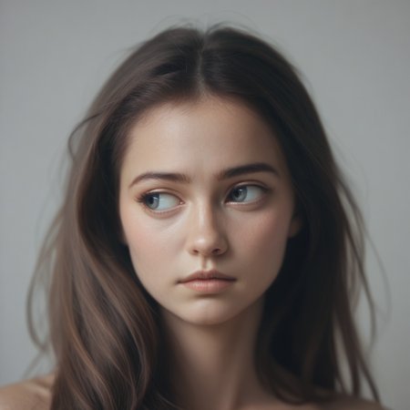(score_9), score_8_up, score_7_up, score_6_up, realistic, 1girl, solo, portrait, looking away, detailed skin, 18yrs, cute, adorable, perfect face,