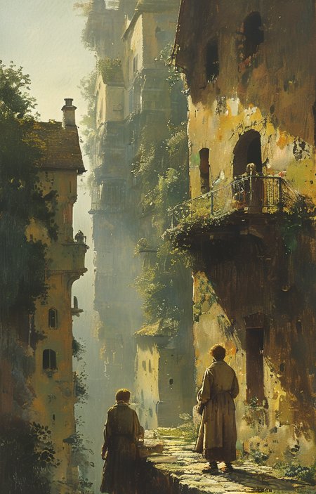 masterpiece,best quality,<lora:tbh299-sdxl:0.9>,illustration,style of Carl Spitzweg portrait of Housework robots