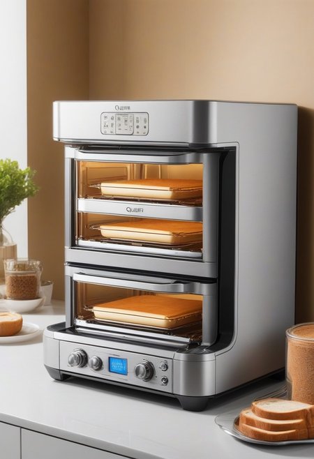 qu4ntum,masterpiece,best quality,amazing quality,flying ship,
toaster oven, baking bread
