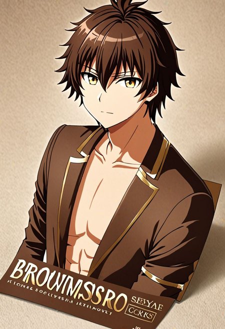 high resolution, solo, best quality, 1Boy, Seiya Kanie, Brownish Hair, brand ambassador, brochure design, OverallDetail