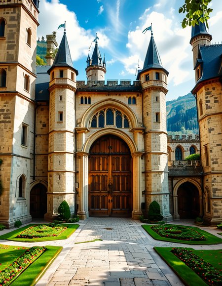 medieval castle door
