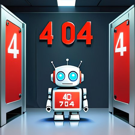 Advertising poster style <lora:FF-404-CivitAI-Lycoris-MIX-algo1:1> 404, text 404, logo 404, Civitai404, ffusion404, a robot with a sign that says 404, pathetic robot, wallpaper 1 0 2 4, cute robot, evil robot, very cute robot zen, robot in a server room, robot in data center, robot repair shop, chrome robot, wallpaper mobile, by Goro Fujita, amazing wallpaper, robot portrait, giant broken robot <lora:404-CIvitAI-lora:0.4>,close portrait,(manga:1.3),beautiful,attractive,handsome,trending on ArtStation,DeviantArt contest winner,CGSociety,ultrafine,detailed,studio lighting . Professional, modern, product-focused, commercial, eye-catching, highly detailed