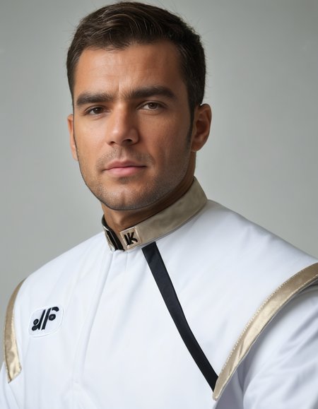 UHD, 8K, ultra detailed, highly realistic photo of UHD, 8K, ultra detailed, highly realistic photo of  man wearing a white uniform  ,OverallDetailXL <lora:VTVSeries_SDXL_v1:1>