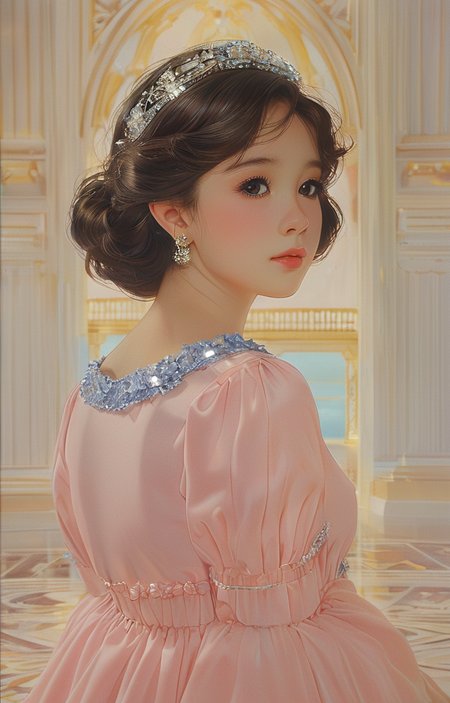 masterpiece,best quality,<lora:tbh300-sdxl:0.9>,illustration,style of F. C. Gundlach portrait of idolmaster cinderella girls,