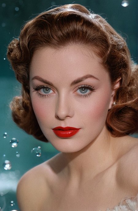 Niagra Falls background setting backdrop((Introduce quality iteratively))((unambiguous unequivocal sampling))((award winning Jeanne Crain bubbles Peter Stackpole, long full wavy shiny ebullient head of hair, intense stare, large speclar glinting  glimmering  enchanting eyes, bold makeup, vivid lipstick, confident pose, warm tones))((Surreal Glow, Crimson Flow, Enigmatic Essence, Dreamlike Tranquility, Luminous Contrast))((exposure POP!!!)(extreme depth of field)(bokah effect)(old photo effect)(soulical black point)((art of genius))(musical gradients)((1950's colors wildly saturated hues))((dark vignette))f(x)
<lora:LCM-LoRA-XL_V1:0.21>
<lora:SDXLHighDetail_v5:0.3>