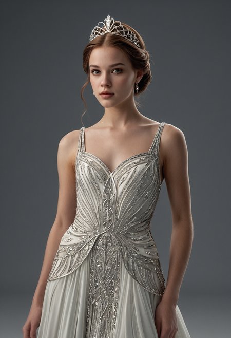 professional 3d model Charlie Bowater princess,a young woman,1girl,<lora:Alexander McQueen-art deco:1>,Alexander McQueen art deco, . octane render, highly detailed, volumetric, dramatic lighting