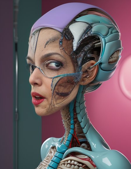 Abu Dhabi in the year 2030  <lora:HHgirl:1.5> an intricate photo of HHgirl at a dentist, thinking hidden agenda