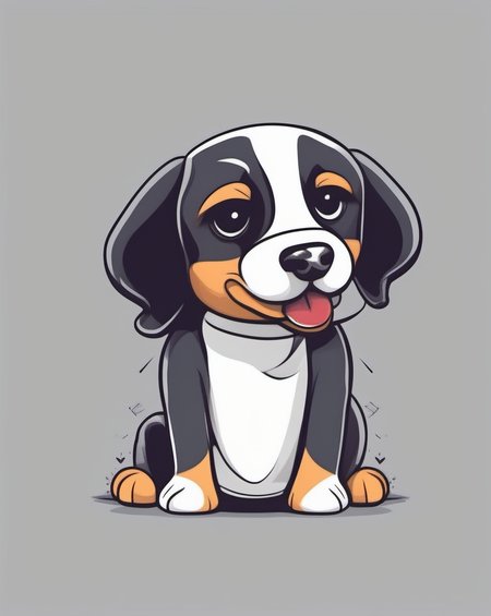 cute dog,  t-shirt design <lora:last:1>