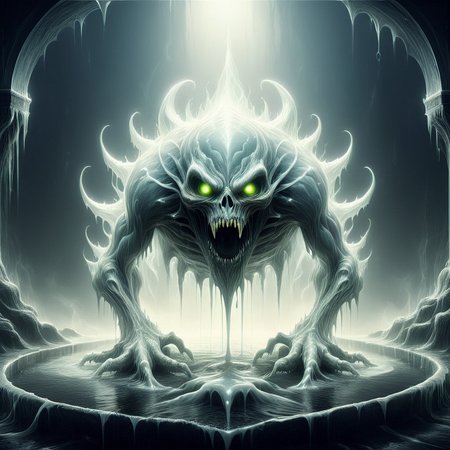 high quality, masterpiece, emaciated pale skinned monster crawling out of a simple well, enveloped by dark mist, dripping slime, shiny oiled skin, elaborate fantasy style art, intricate details, ultra sharp, backlit, exquisite detail, flawless composition <lora:Evil:0.8> evilrealm <lora:Ghostly_Style_SDXL:0.6> ais-ghostly <lora:XRayStyleSDXL:0.8> XRayStyle <lora:Monster_in_a_Box_SDXL:1>