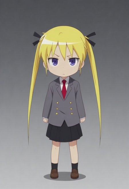 source_anime, anime screencap, source_anime, auratheguillotine, anime screencap, masterpiece, source_anime, shiny skin,,,,,,,sonyakmb, blonde hair, long hair, twintails, hair ribbon, purple eyes,, school uniform,