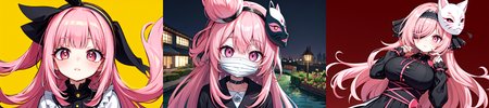 highly insanely detailed, masterpiece, top quality, best quality, highres, 4k, 8k, RAW photo, (very aesthetic, beautiful and aesthetic), 
__lazy-wildcards/cosplay-char/tenkuu_shinpan/yayoi_kusakabe/prompts__, 
<lora:Yayoi_Kusakabe:0>, 
(1girl:1.3), 1other, 
__lazy-wildcards/dataset/background__,âââ