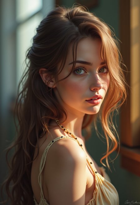 hyperrealistic digital painting by J. Scott Campbell and Jeremiah Ketner and Thomas Saliot and Sam Spratt, shallow depth of field
