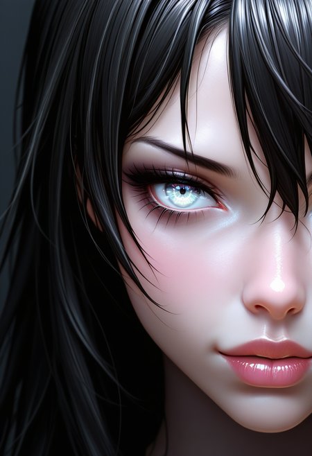 masterpiece, UHD, 8K, high res, high detailed, best quality, amazing quality, aidmafluxpro1.1, close up, in the dark, epiCRealism, 
BREAK
1girl, Himari & Komari from Sei Dorei Gakuen 2, tsurime, 
bREAK
portrait
BREAK
<lora:aidmaFLuxPro1.1_v0.3_IL:1>