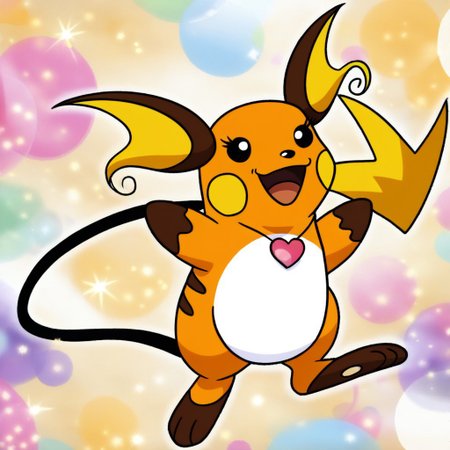 zzRaichu, female, (((eyelashes))), disney, girly, heart necklace, full body, solo, looking at viewer, open eyes, open mouth, happy, smiling, standing, thin lines