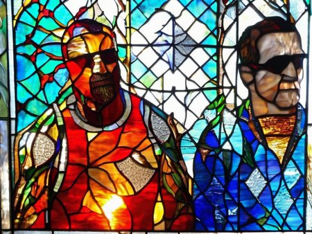 pain and gain scene  <lora:stained_glass_style_v1_sdxl:1.5>