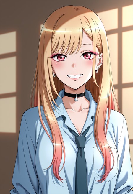 shade, window shadow, 1girl, kitagawa marin, <lora:window_shadow_NOOB-EPS1.1v3:1>