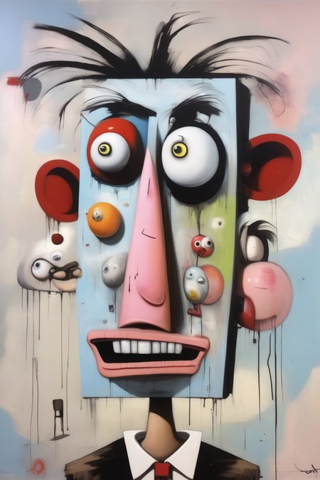 <lora:George Condo Style:1>George Condo Style - Lofi george condo