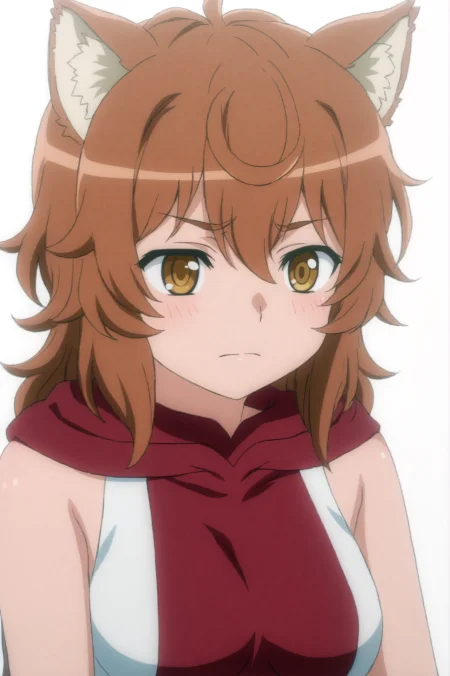 <lora:Liliruca_Arde:0.7>, Liliruca Arde, upper body, white background, animal ear fluff  <lora:sdxl_lightning_4step_lora:1>