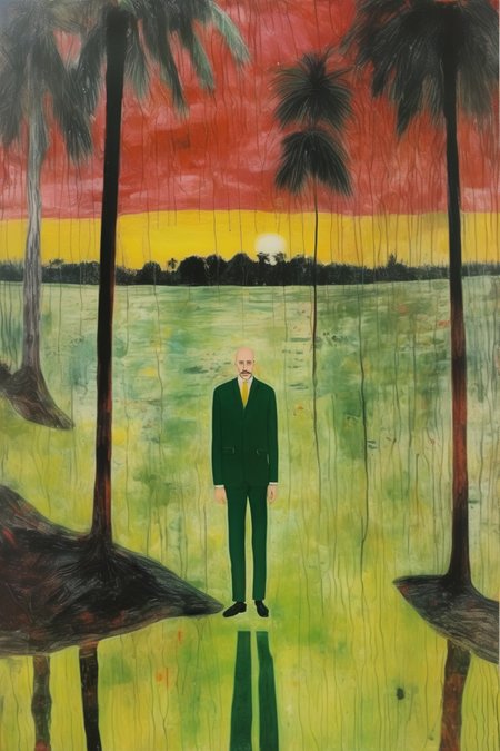 <lora:Peter Doig Style:1>Peter Doig Style - in the style of Peter doig