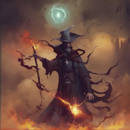 man sorcerer <lora:asta_man-000003:1>