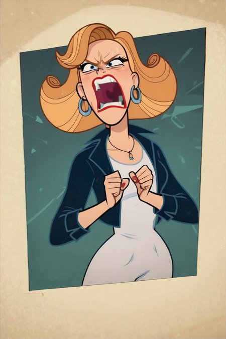 score_9, score_8_up, score_7_up, cartoon,
 <lora:Kitty_Cartwright:0.8>
kitty cartwright, woman, solo, angry, screaming, wild, solo,
smooth, motion, abstract,
masterpiece, best quality,