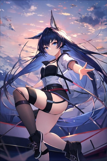 masterpiece, high quality, best quality, absurdres,1girl , dancing , looking at viewer , blaze-v1 ,   <lora:blaze-000014:0.9>