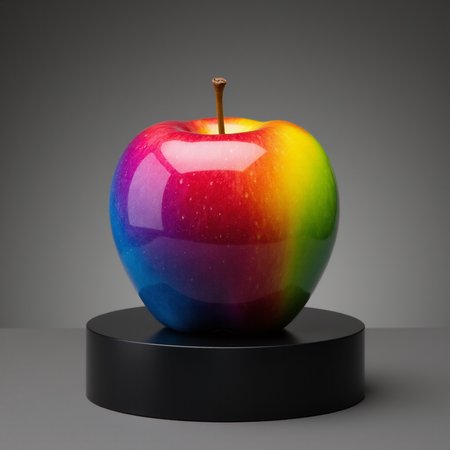 Generation Mode:

flux_txt2img

Positive Prompt:

a solitary rainb0w m0rph apple, glistens colourfully on a matt black pedestal, against a grey gradient background

Model:

FLUX Dev (Quantized) (FLUX)

VAE:

FLUX.1-schnell_ae (FLUX)

Width:

1024

Height:

1024

Seed:

1686180033

Steps:

35

High Resolution Fix Enabled:

false

LoRA:

Flux_Rainbow_Morph (FLUX) - 1