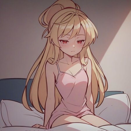 score_9, score_8_up, score_7_up, score_6_up, traditional media, tsukar3ta style,
1girl, solo, serenavp, blonde hair, long hair, hair down, red eyes, pink camisole, sleeveless, indoors, sitting, bed, half_closed eyes, indoors, inn,
<lora:tsukareta_san_style:0.8>,
<lora:characters_sketch_PDXL:0.3> Stexsketch,
<lora:fix_hands:1.5>, 
 <lora:viopriserenapony:0.8> serenavp