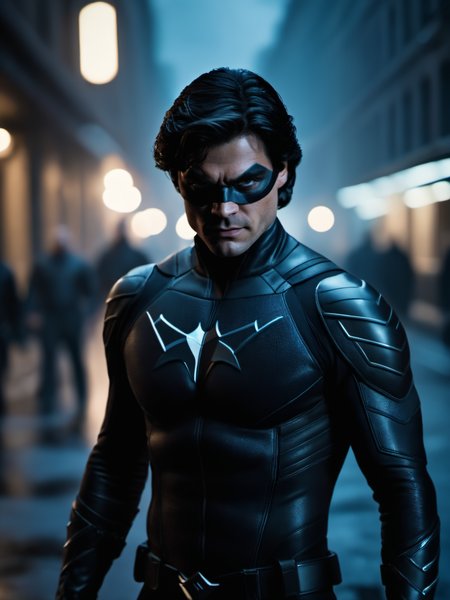 cinematic film still cinematic film still nightwing,intricately detailed textures,dark background full of black smoke,evil,sinister mood,intricate details,highly detailed photograph,8K,extreme photography,masterpiece,trending,pulls the viewer in,expert use of shading gives a 3d effect,(photorealistic:1.6),film grain,photographed on a Sony A7R IV,18mm F/1.7 cine lens,(highly detailed, intricately detailed),8k,HDR,. shallow depth of field,vignette,highly detailed,high budget,bokeh,cinemascope,moody,epic,gorgeous,film grain,grainy,, Ultra-HD-details . shallow depth of field, vignette, highly detailed, high budget, bokeh, cinemascope, moody, epic, gorgeous, film grain, grainy