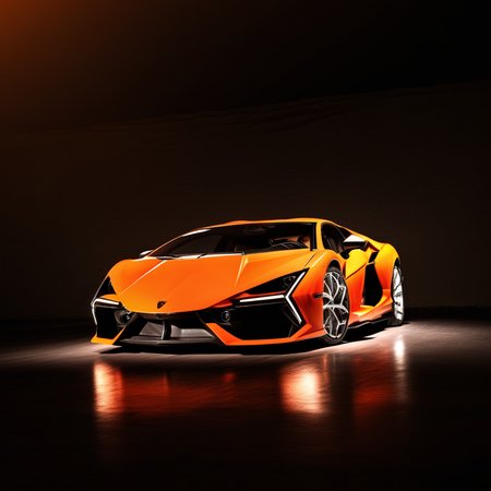 Lamborghini, hypercar, Orange, soft light grey color, pearl white