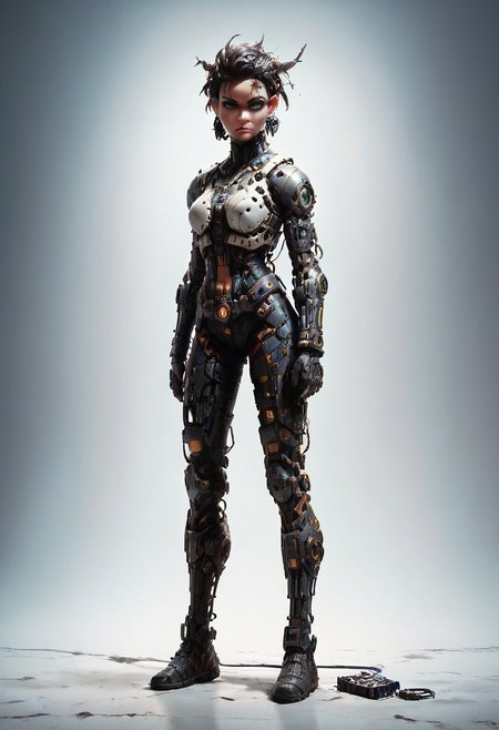 score_9, score_8_up, score_7_up, evi@decrepPunk, woman, full body view