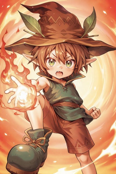 Raging Flame Sprite - Yu-Gi-Oh! - (Illustrious) [Commission]
