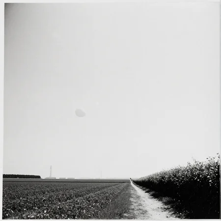 spacy, amateur photography, landscape, timeless white day, black art, Extensive, shot on film, Nikon camera