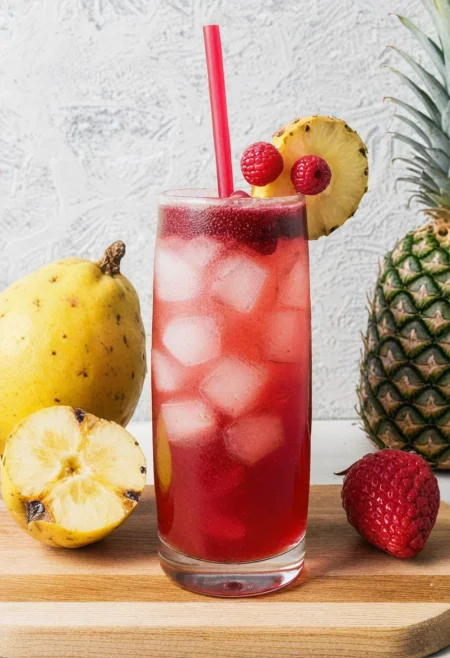 straw berry pine apple cock tail  <lora:acc\dmd2_sdxl_4step_lora>