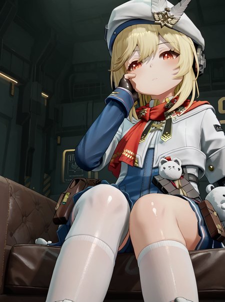 detailed background, shiny skin, rating safe, 
<lora:nagant.pony:1>,
nagant, 
sit, sofa, looking down, half-closed eyes, low angle, looking at viewer, hand on cheek,