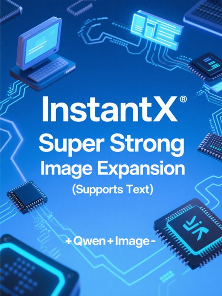 Qwen Image InstanX Super Strong Image Expansion (Supports Text)