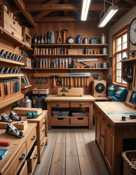 carpenter tool shop pony background